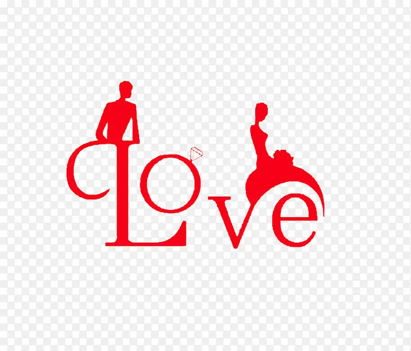 LOVE色艺术字设计