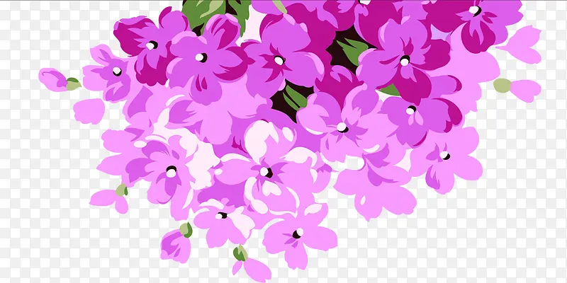 粉色手绘花朵欧式花纹