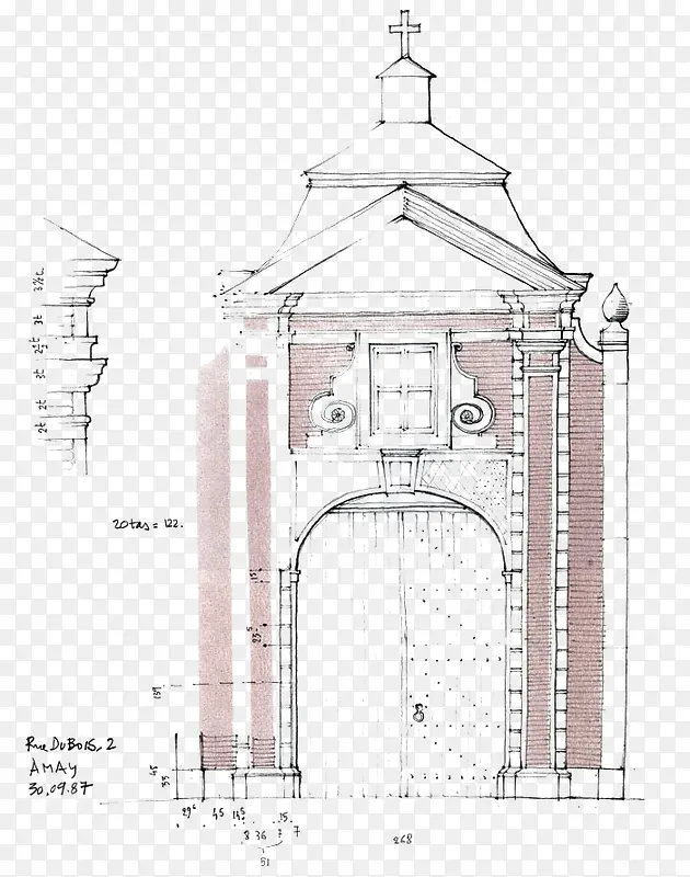 手绘建筑