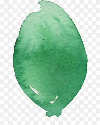 手绘水印绿叶艺术画册
