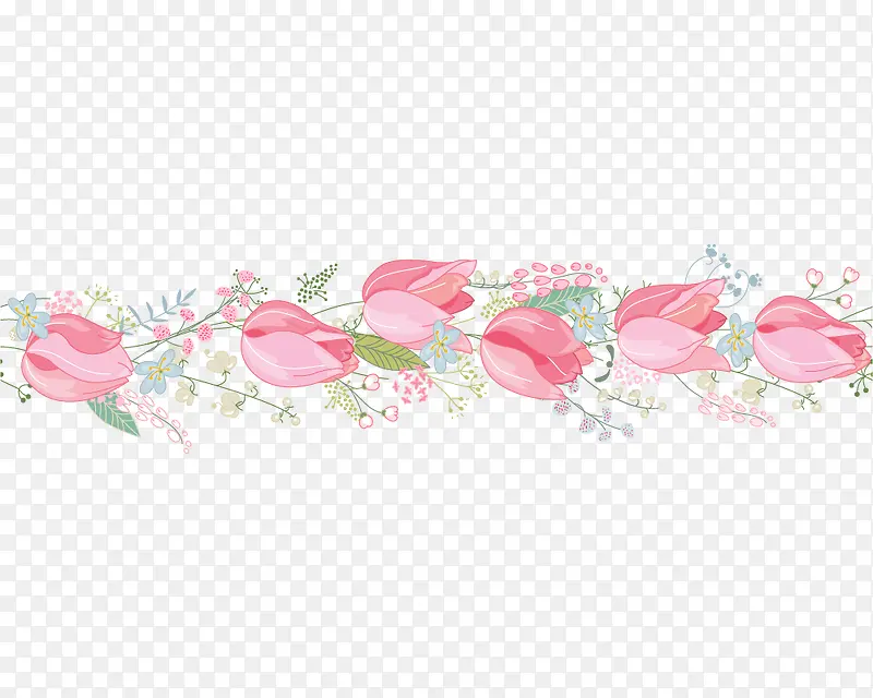 粉色浪漫花朵花苞