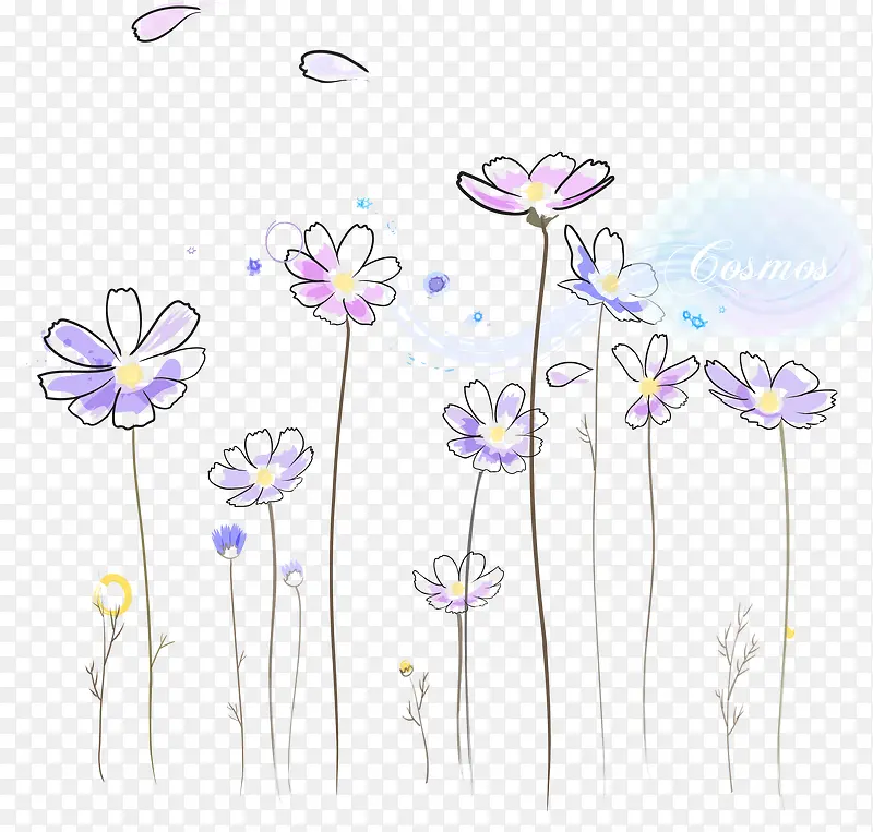 手绘花朵装饰