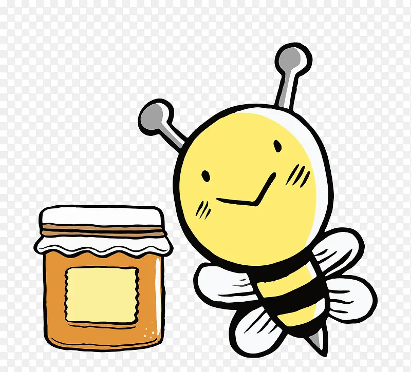 卡通蜜蜂蜂蜜