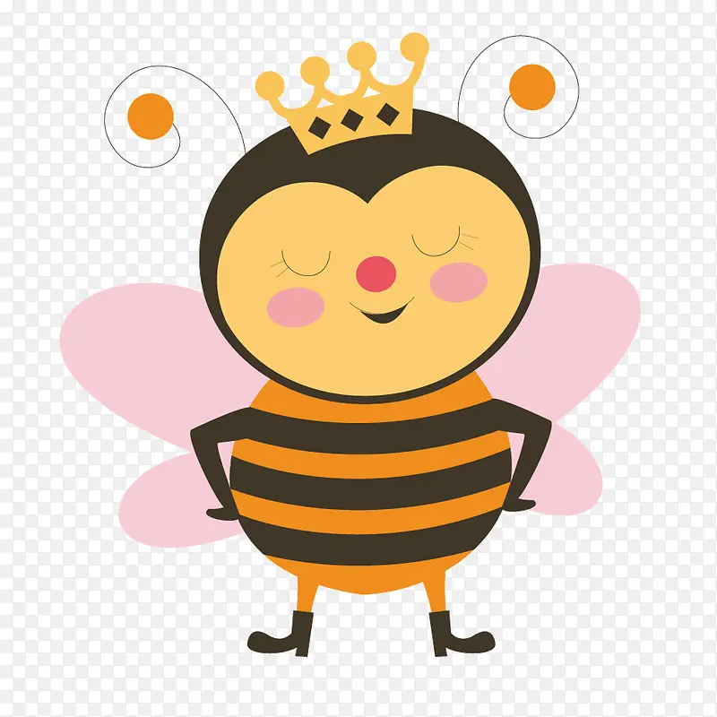 黄色卡通小蜜蜂