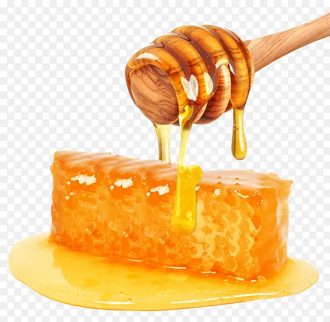 金色蜂蜜蜂巢素材