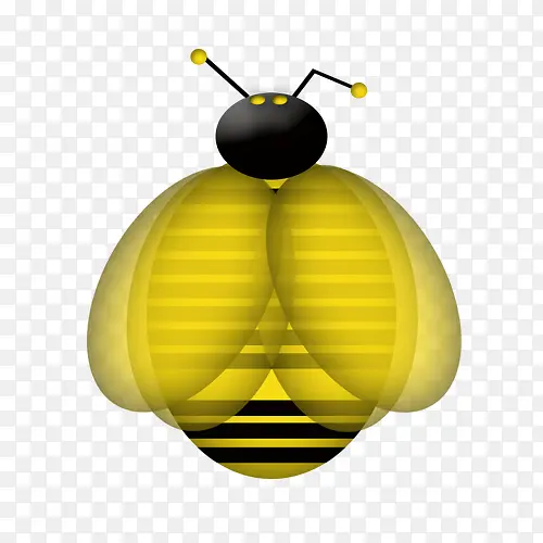 可爱的黄色蜜蜂