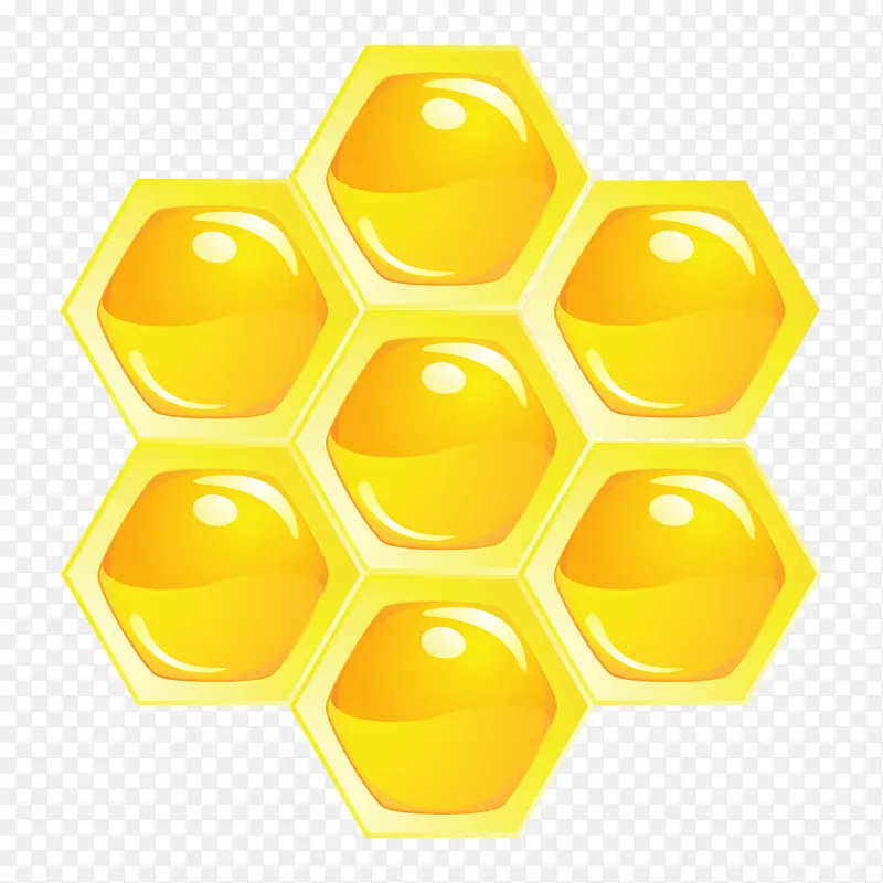 金色健康的蜜蜂蜂巢