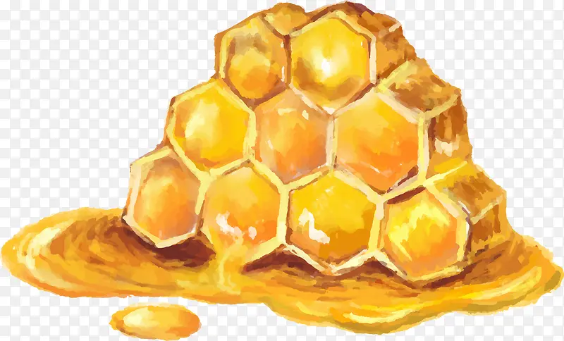 蜜蜂蜂蜜装饰元素