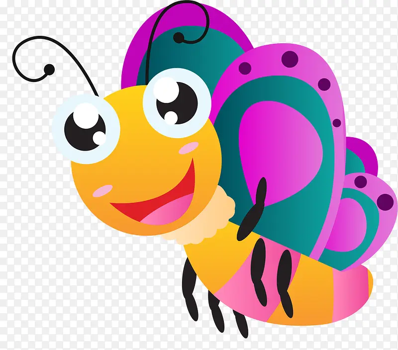 彩色笑脸小蜜蜂