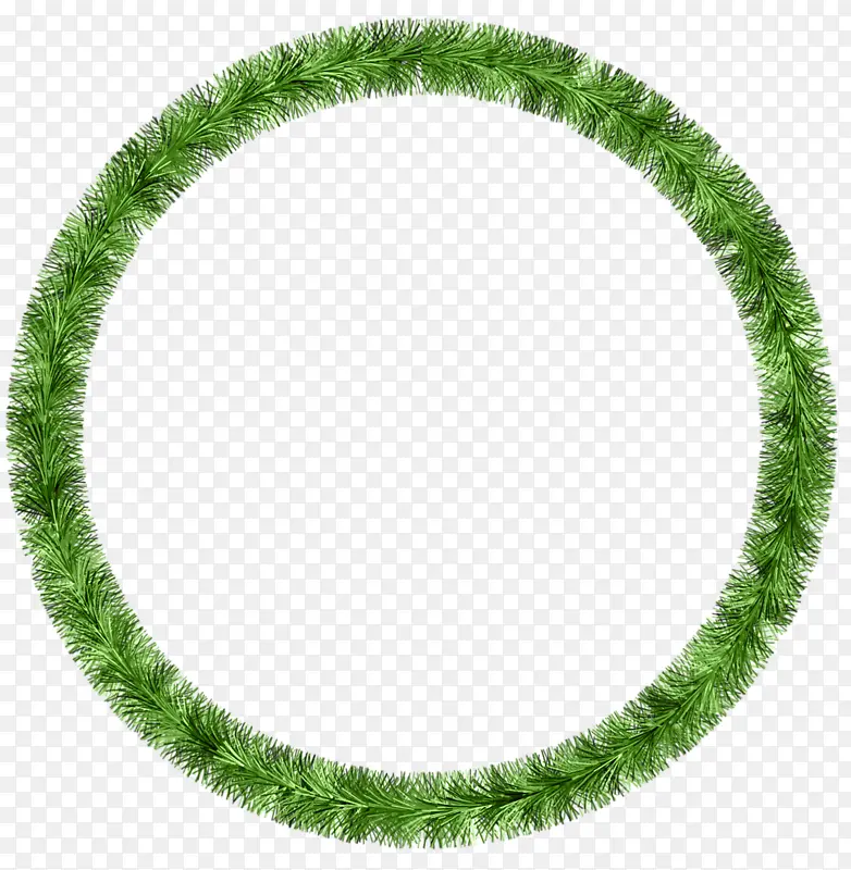 绿色装饰圆环