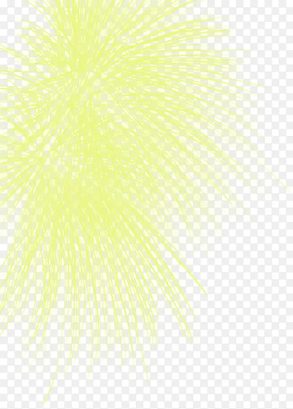 黄色线条礼花卡片