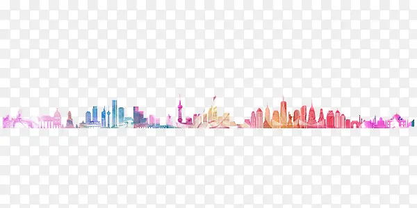 矢量图彩色城市背景