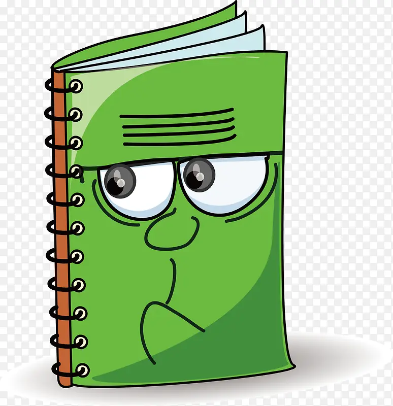 绿色笔记本元素