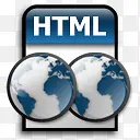 HTML蓝灰水晶质感全套系统图标透明