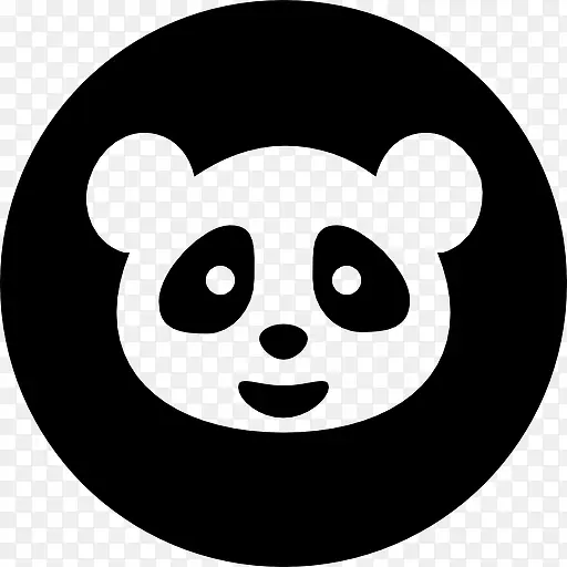 谷歌熊猫圆形符号图标