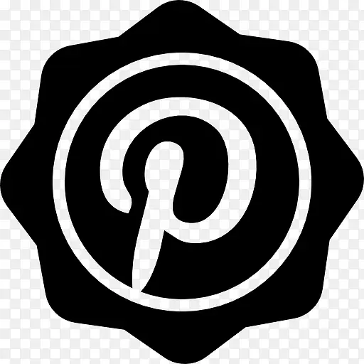 Pinterest的社交徽章图标
