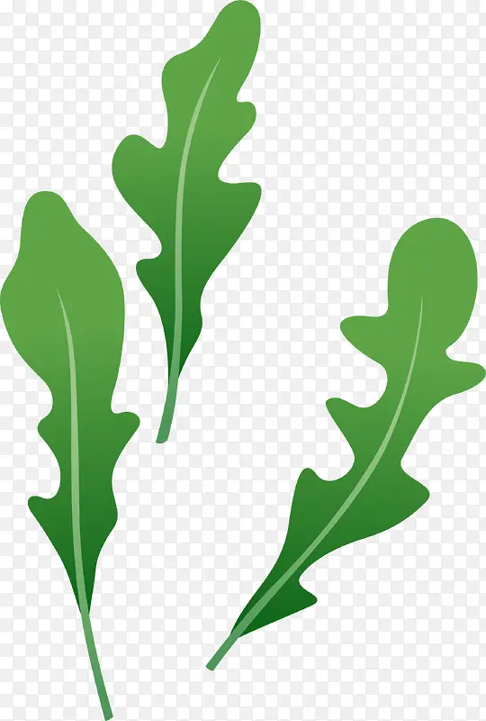 绿色卡通植物