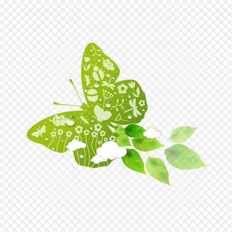 绿色现代植物装饰PNG图片素材下载_图片编号ygezepaa-免抠素材网