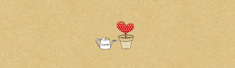 爱情love简约背景banner