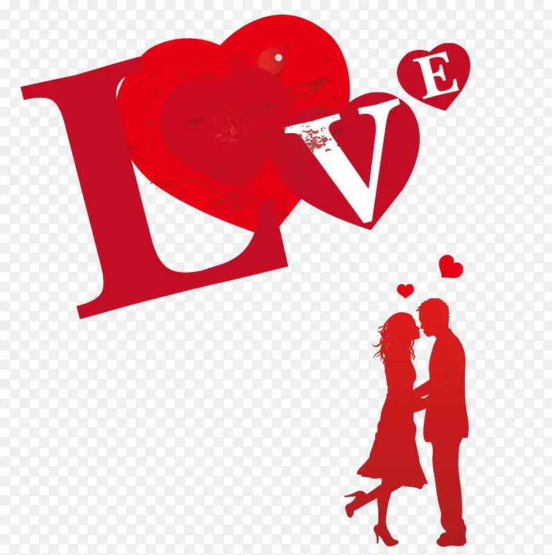英文love红色
