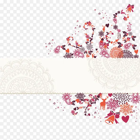 文案背景元素  花卉 装饰图案