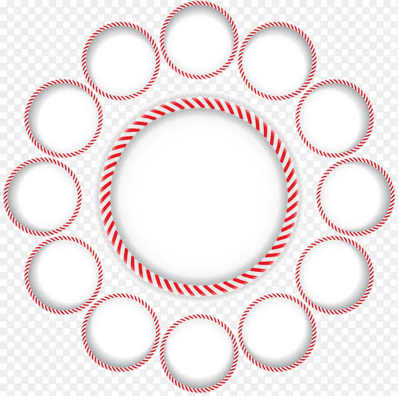 白色圆环背景装饰矢量图