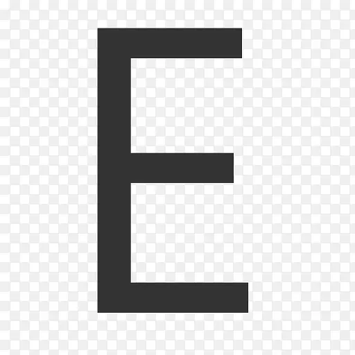 大写字母E icon