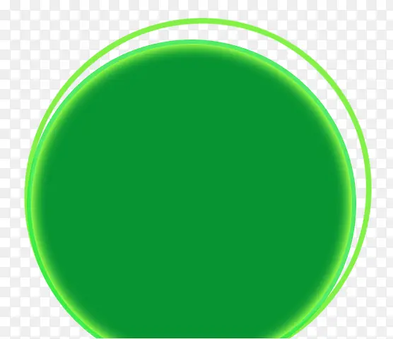 绿色圆形文案背景