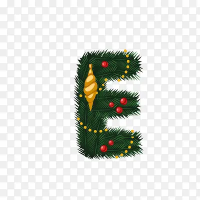 圣诞节字母E