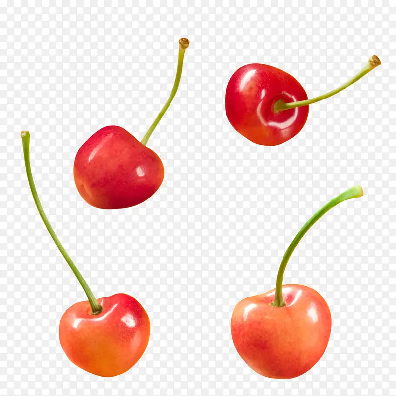 高清红色樱桃水果