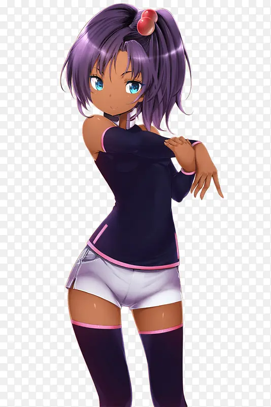 黄皮肤卡通美女