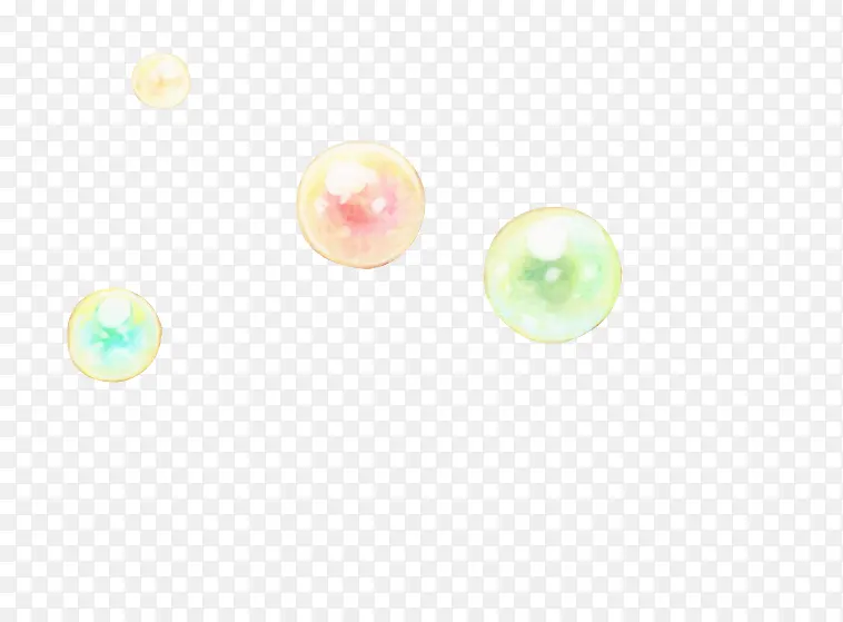 文艺漂浮彩色泡泡
