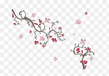 小清新卡通树木花朵PNG图片素材下载_图片编号qdxjjong-免抠素材网
