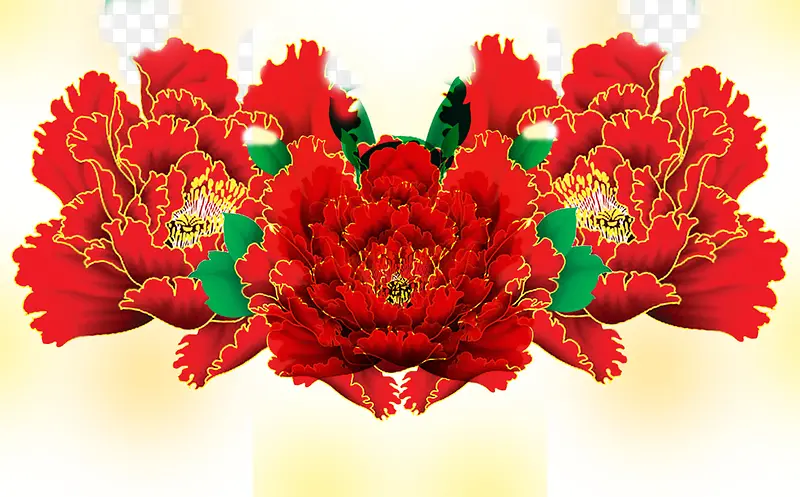 多红色菊花