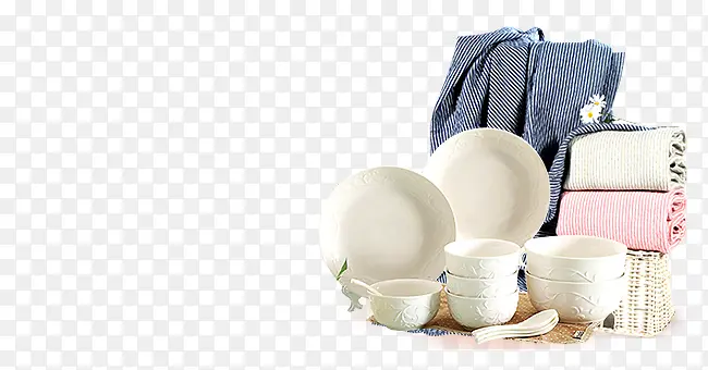 毛巾瓷碗菊花圆盘