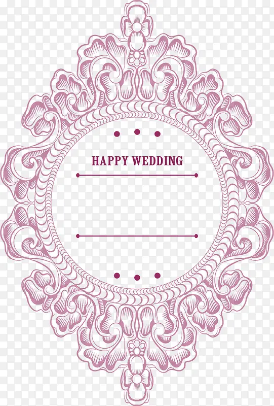 精美花纹线条婚礼logo