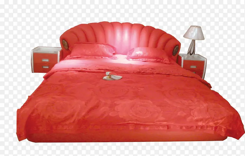 红色的床