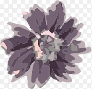 创意合成水彩油画效果花朵