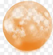 橙色月球素材