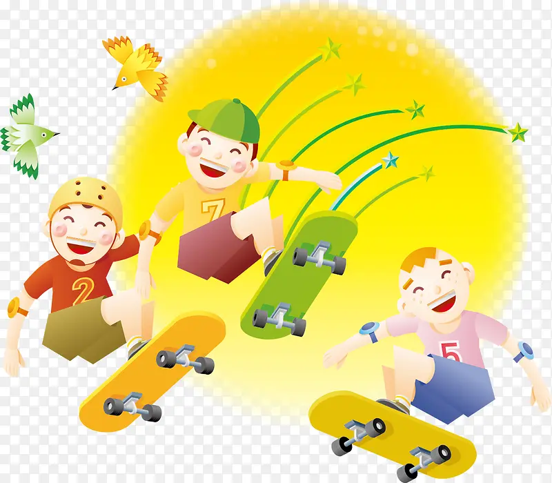 快乐儿童滑板