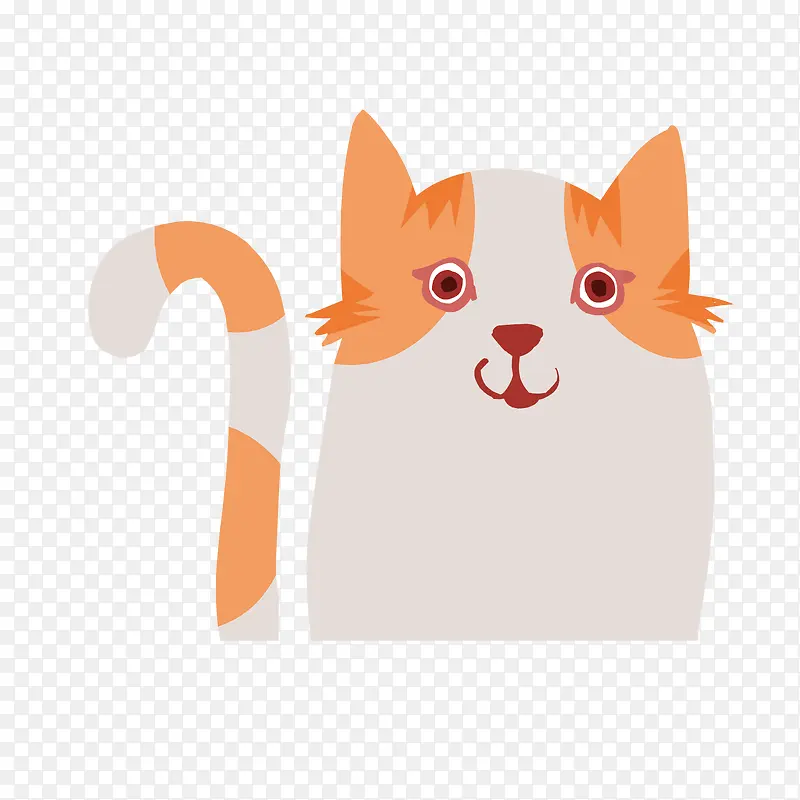 卡通小猫矢量装饰插图