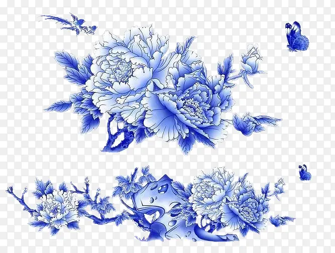 蓝色的花