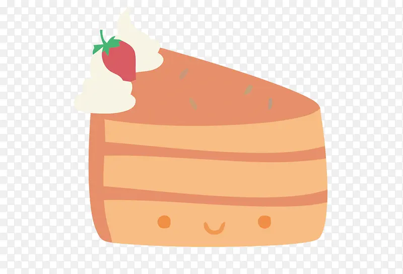 矢量草莓蛋糕