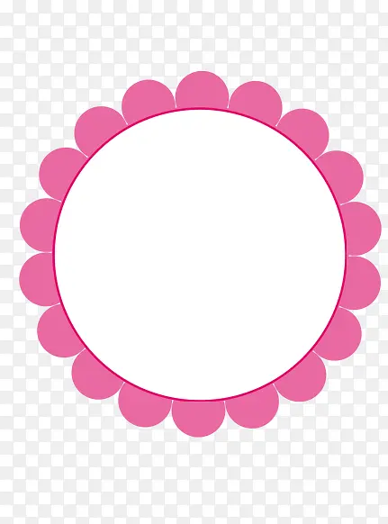 粉色小花装饰素材