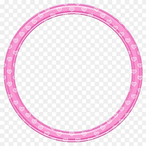 粉色圆边框
