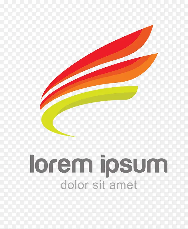 矢量彩色企业logo设计