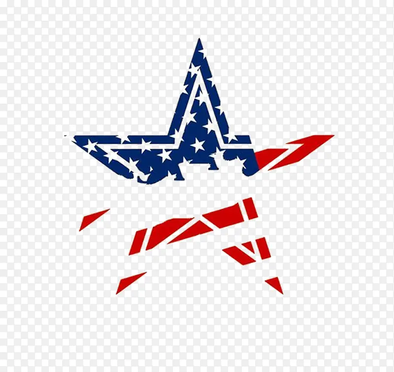 美国国旗底纹五角星