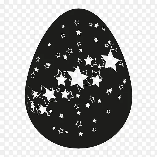 五角星图案的复活节彩蛋图标