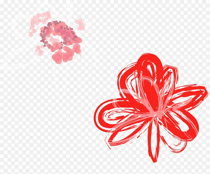 手绘花卉春季壁画