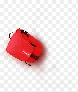 创意合成效果红色的背包